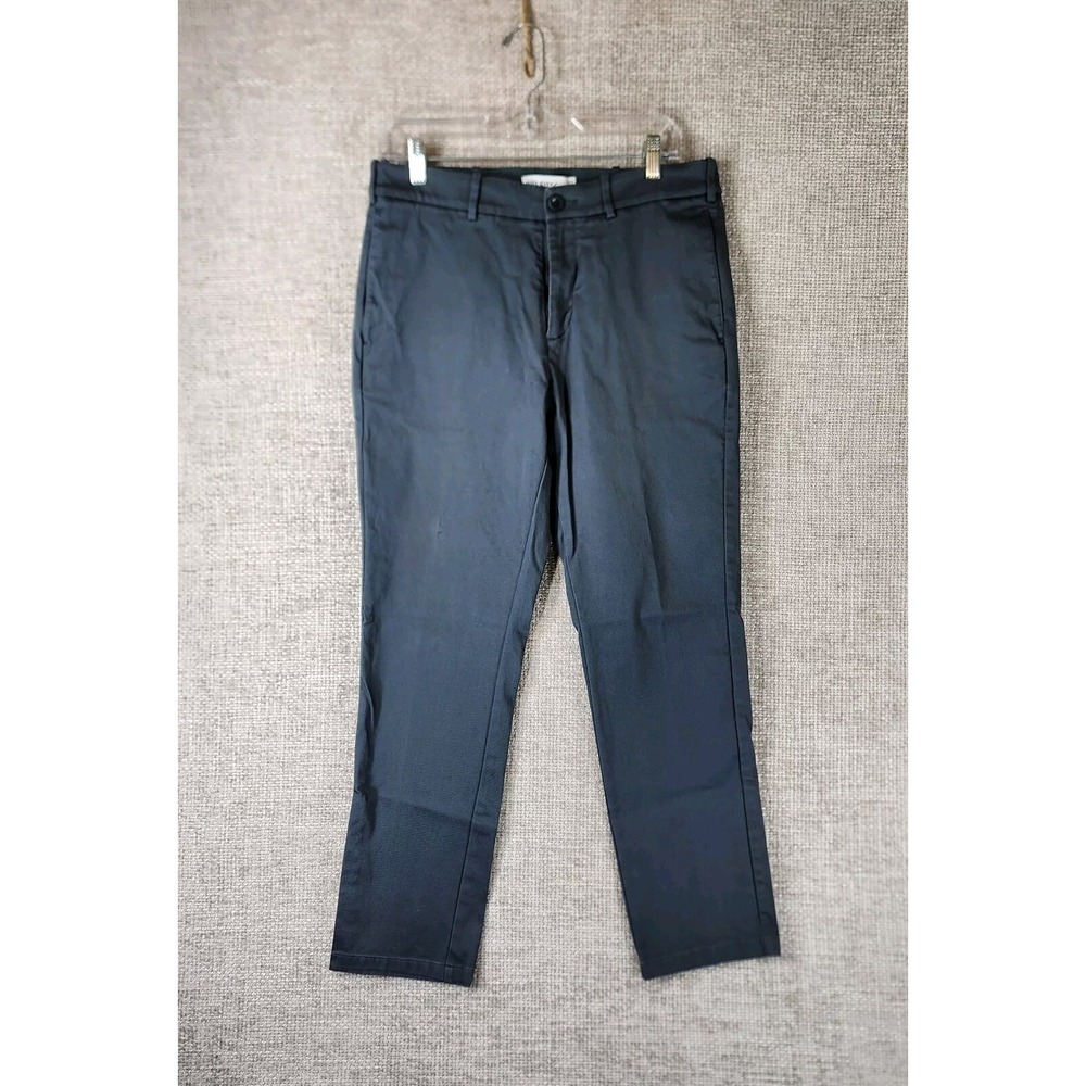 Hill City Everyday Pant Mens 32x28 Blue Gray Athletic Fit Stretch Elastic Waist